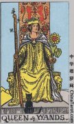 权杖牌组--权杖王后皇后 Queen of Wands