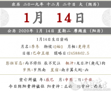 2019年农历十二月二十是什么日子，是阳历几月几号？