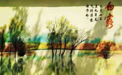 2019白露节气那天几点几分是白露时辰,白露节气特点!