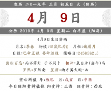 2020年农历阴历三月初五黄历怎么样，日子好吗？
