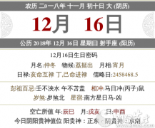2020年农历十一月初十宜忌是什么？