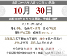 2020年农历九月二十二是几月几号，是什么日子？
