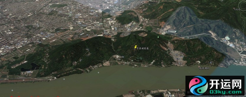 李嘉诚的祖坟墓地风水堪舆现场图