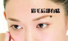 女生眉毛上方有痣:痣相算命眉里藏珠天生有智慧才华
