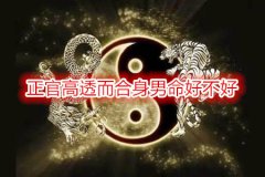 八字命理：正官高透而合身男命好不好