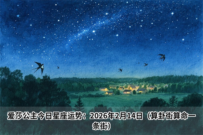 爱莎公主今日星座运势：2026年2月14日（算卦街算命一条街）