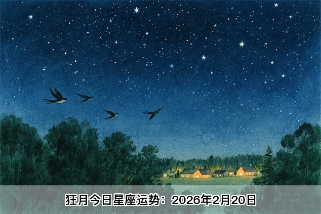 狂月今日星座运势：2026年2月20日（算卦街算命一条街）     