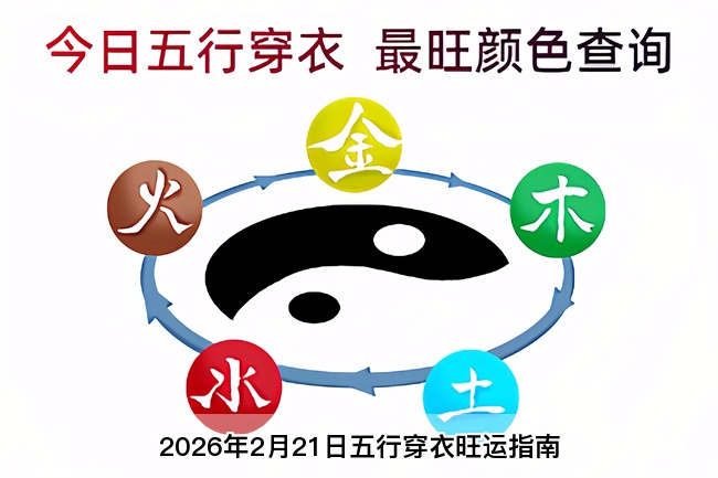2026年2月21日五行穿衣旺运指南