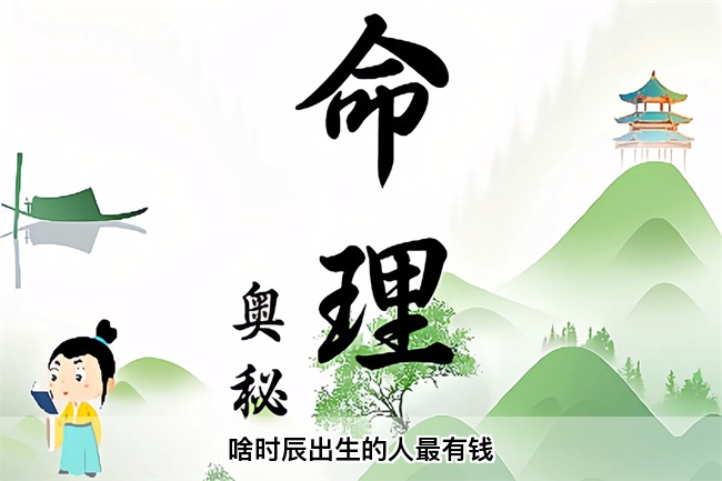 啥时辰出生的人最有钱（乾坤网算命一条街）