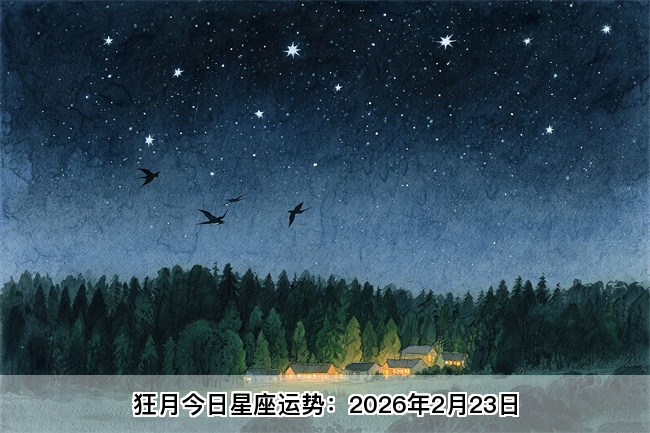 狂月今日星座运势：2026年2月23日（算卦街算命一条街）   