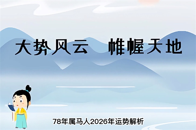 78年属马人2026年运势解析（算卦真人算命一条街）