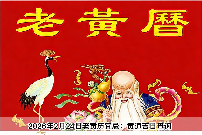 2026年2月24日老黄历宜忌：风雅颂易学网​黄道吉日查询 