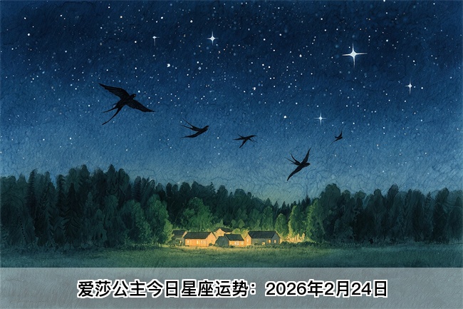 爱莎公主今日星座运势：2026年2月24日（算卦街算命一条街）