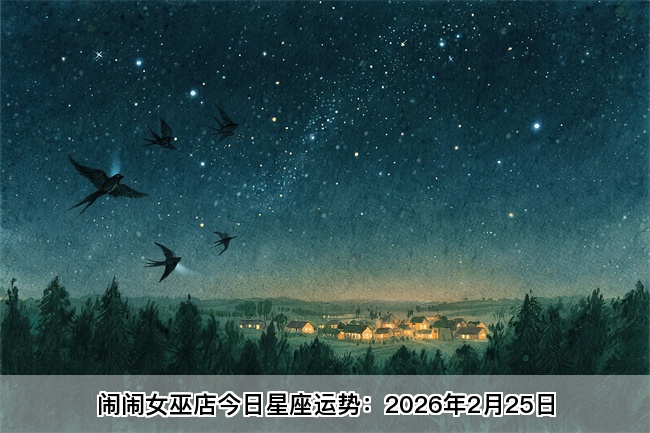 闹闹女巫店今日星座运势：2026年2月25日（算卦街算命一条街） 
