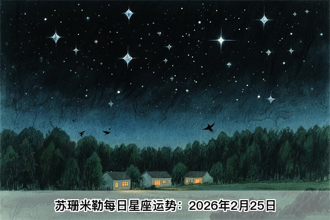 苏珊米勒每日星座运势：2026年2月25日（真人算命网站）