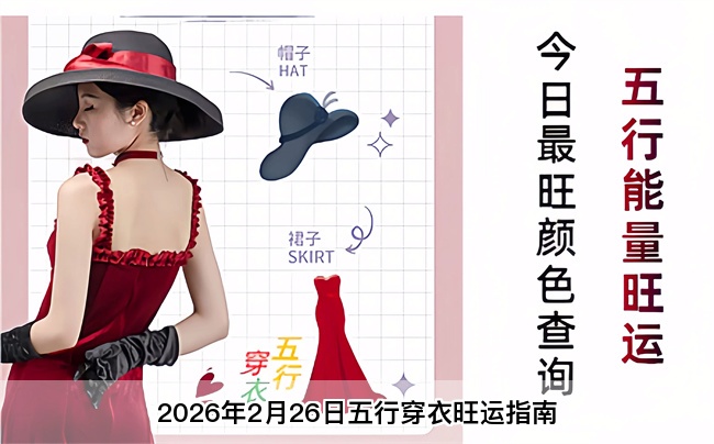2026年2月26日五行穿衣旺运指南