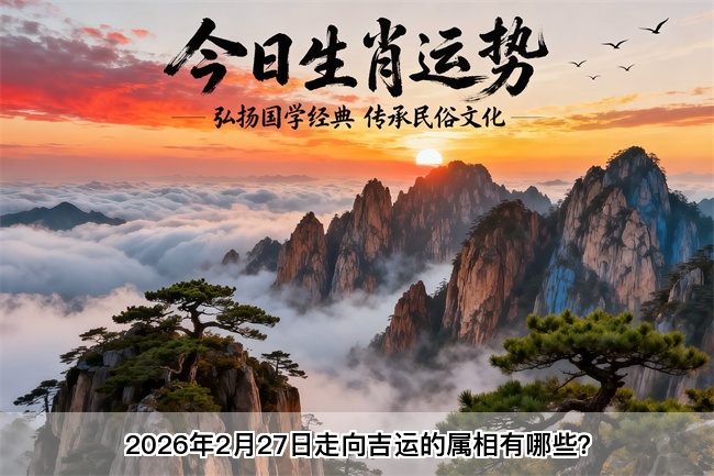 2026年2月27日走向吉运的属相有哪些？真人在线算命一条街 