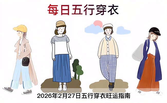 2026年2月27日五行穿衣旺运指南