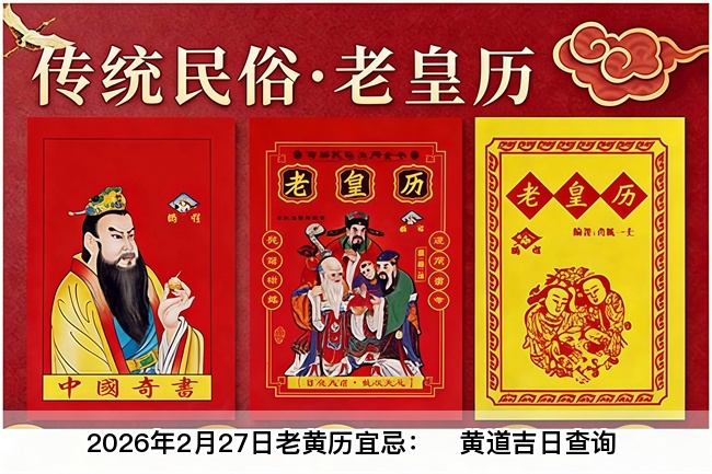 2026年2月27日老黄历宜忌：风雅颂易学网​黄道吉日查询 