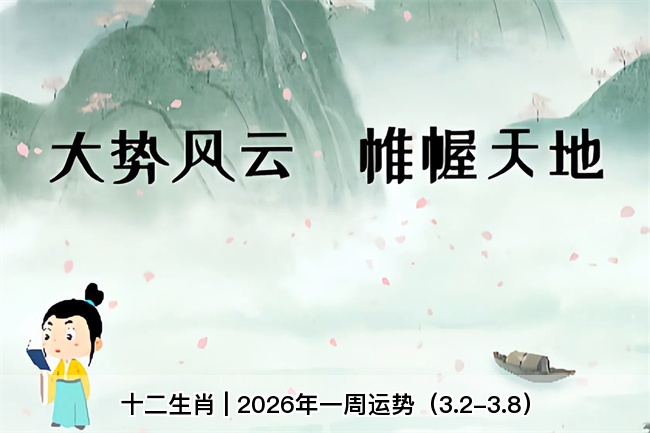 十二生肖 | 2026年一周运势（3.2-3.8）算卦街真人在线算命