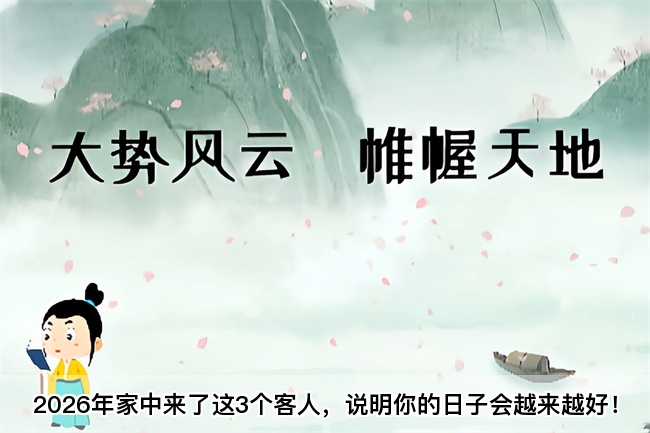 2026年家中来了这3个客人，说明你的日子