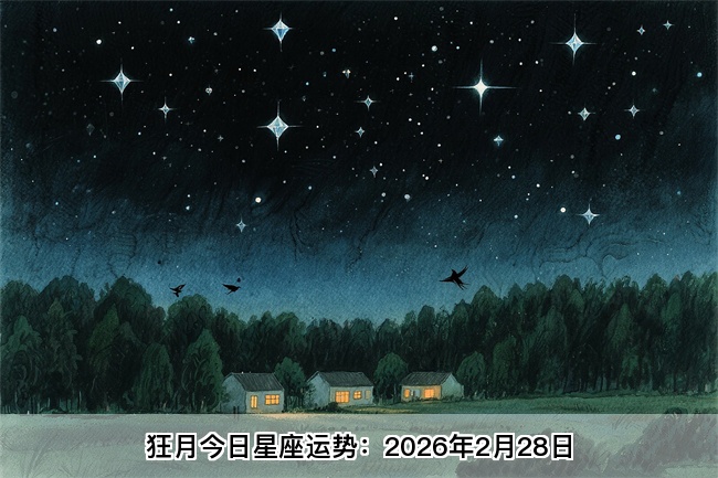 狂月今日星座运势：2026年2月28日（算卦街算命一条街）