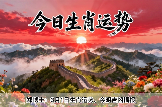 郑博士：3月1日生肖运势、今明吉凶播报(一对一算命一条街)  