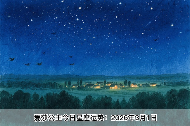 爱莎公主今日星座运势：2026年3月1日（算卦街算命一条街）