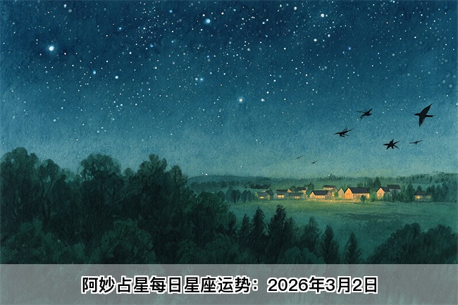 阿妙占星每日星座运势：2026年3月2日（算命一条街蕞准网站)    