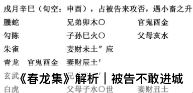《春龙集》解析｜被告不敢进城（乾坤
