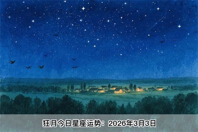 狂月今日星座运势：2026年3月3日（算卦街算命一条街）    