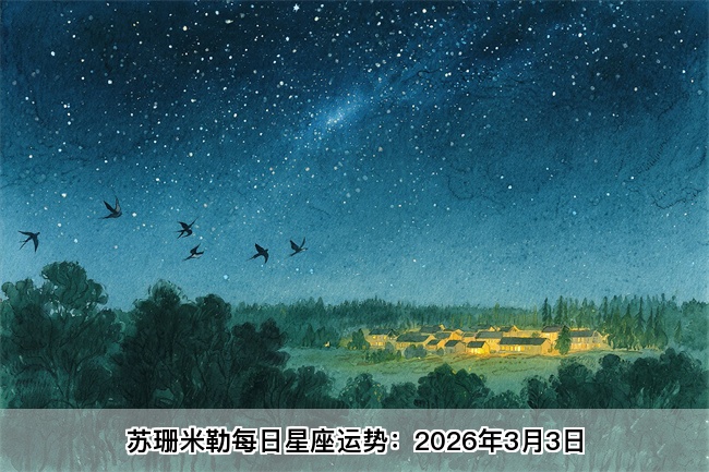 苏珊米勒每日星座运势：2026年3月3日（真人算命网站）