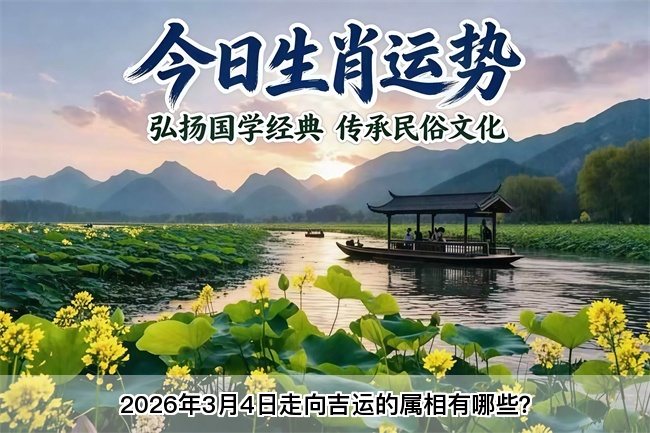 2026年3月4日走向吉运的属相有哪些？真人算命蕞准的算命网站
