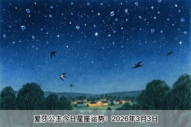 爱莎公主今日星座运势：2026年3月3日（算卦街算命一条街） 