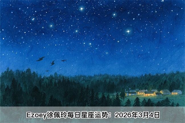 Ezoey徐佩玲每日星座运势：2026年3月4日（算命一条街蕞准网站)   
