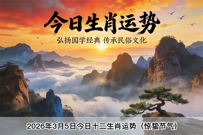 2026年3月5日今日十二生肖运势（惊蛰节气）