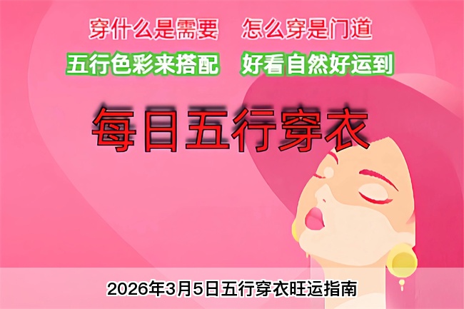 2026年3月5日五行穿衣旺运指南