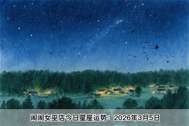 闹闹女巫店今日星座运势：2026年3月5日（算卦街算命一条街）