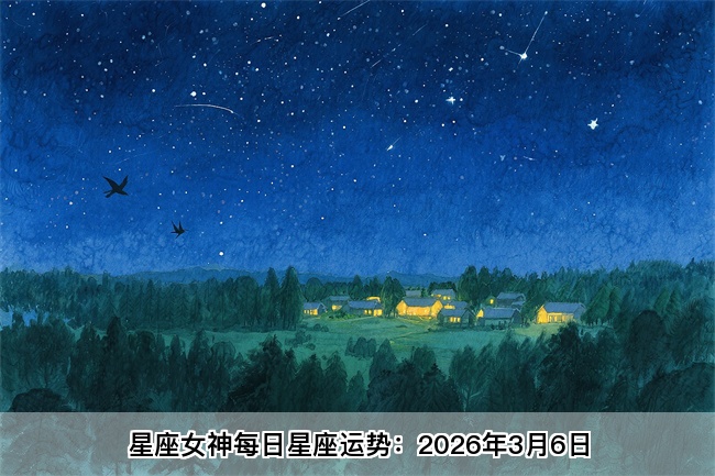 星座女神每日星座运势：2026年3月6日（真人算命一条街）