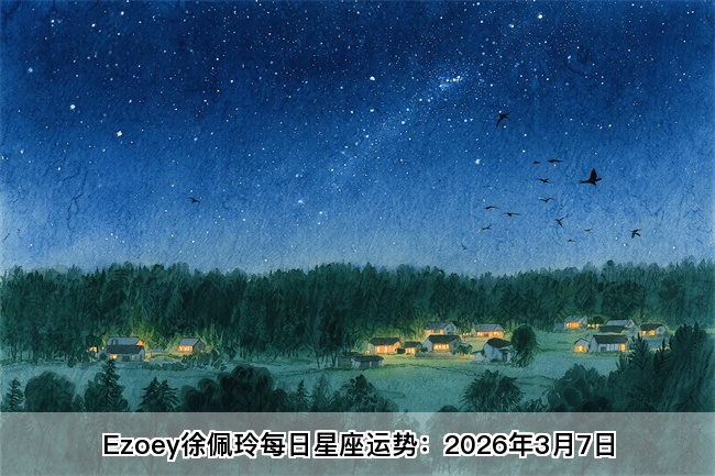 Ezoey徐佩玲每日星座运势：2026年3月7日（算命一条街蕞准网站)   