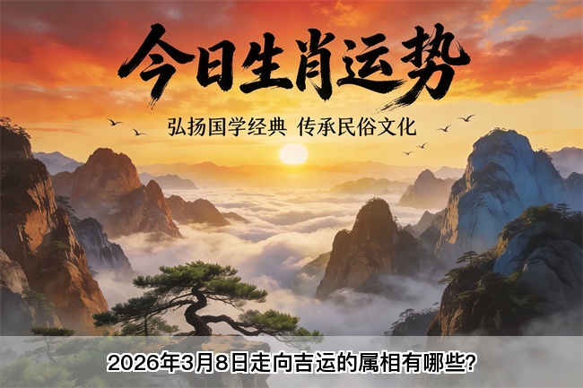 2026年3月8日走向吉运的属相有哪些？真人在线算命一条街 