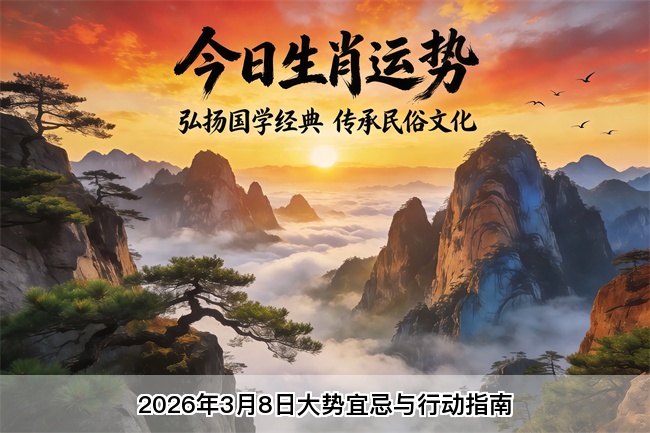 2026年3月8日大势宜忌与行动指南 真人在线算命一条街 