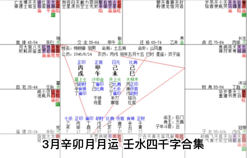 3月辛卯月月运 壬水四千字合集（乾坤网算命一条街）