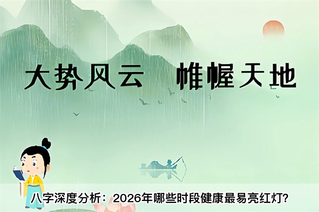 八字深度分析：2026年哪些时段健康最易