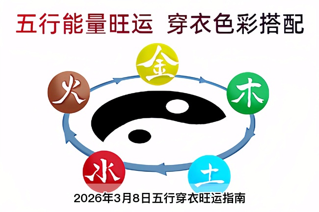 2026年3月8日五行穿衣旺运指南