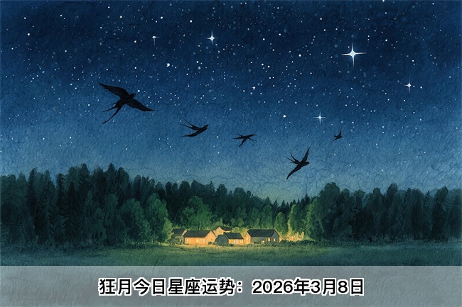 狂月今日星座运势：2026年3月8日（算卦街算命一条街）