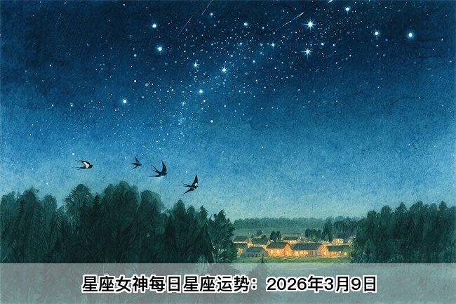 星座女神每日星座运势：2026年3月9日（真人算命一条街）