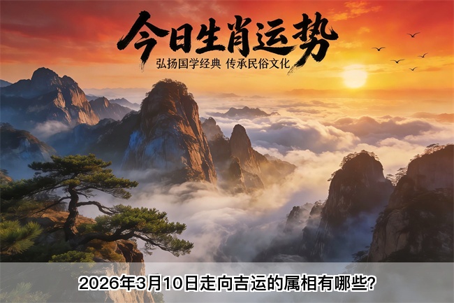 2026年3月10日走向吉运的属相有哪些？真人算命蕞准的算命网站