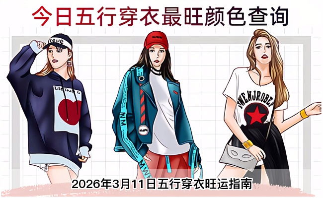 2026年3月11日五行穿衣旺运指南