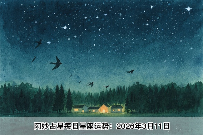 阿妙占星每日星座运势：2026年3月11日（算命一条街蕞准网站) 
